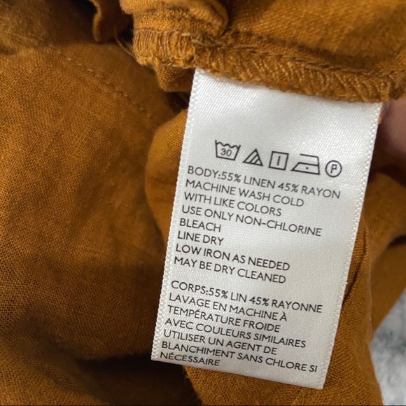 Urban Outfitters Julie Linen Button-Down Romper - Picture 6 of 6